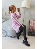 Mikina se zipem na zádech fialová