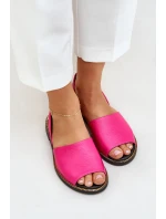 Kožené Pantofle Fuchsie model 21683984 - Zazoo