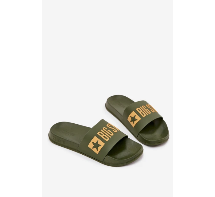 Klapki Męskie Big Star SS174360 Zielone