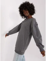 Tunika EM TU HS 21 model 18798914 ciemny szary - FPrice Tunika EM TU HS 21 model 18798914 ciemny szary - FPrice