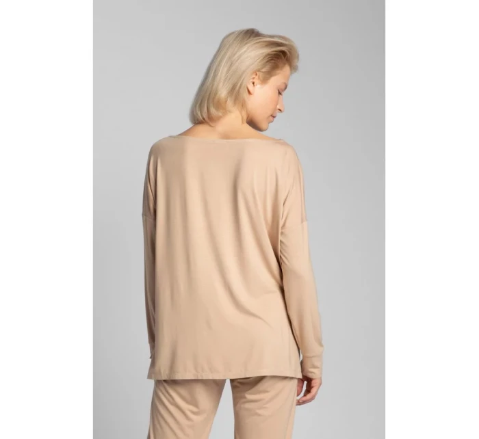 Viskózový vrchný diel setu LA029 cappuccino - Lalupa