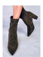 Dámské kotníkové boty Tmavě zelená model 20119643 - Inello