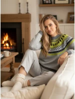 Dámsky sveter RUBY GLOW grey FashionStreet MY2376