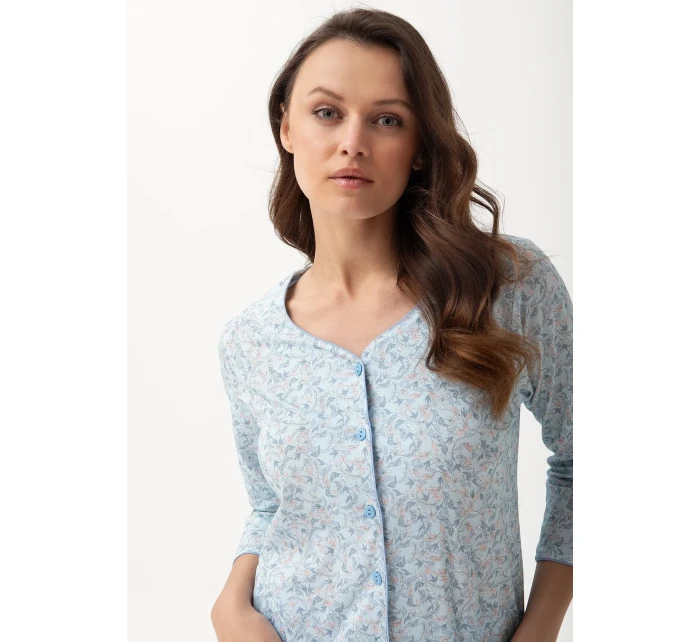 Dámské rozepínací pyžamo model 19431648 dł/r 4XL L24 - Luna Dámské rozepínací pyžamo model 19431648 dł/r 4XL L24 - Luna