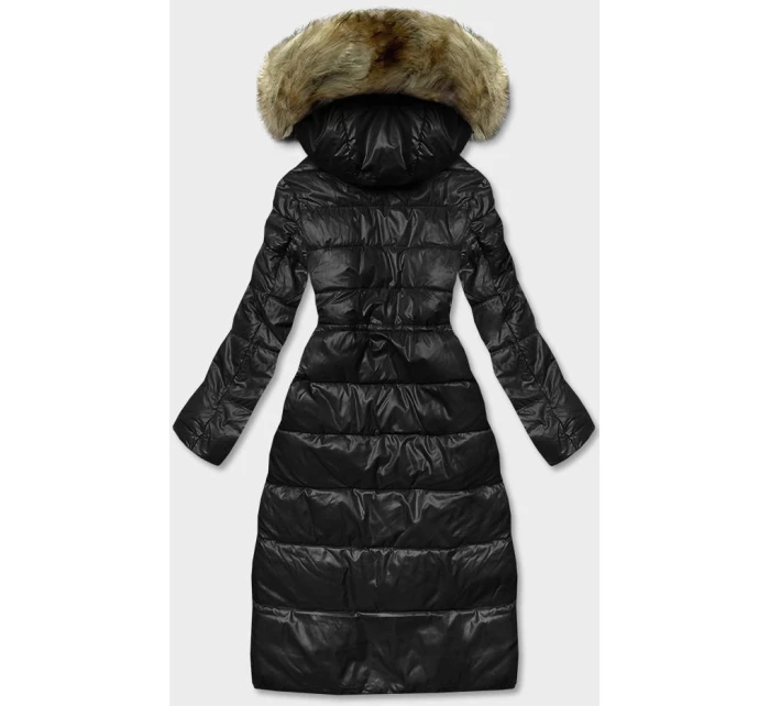 PIKOWANA DŁUGA KURTKA DAMSKA CZARNA model 21245584 - Glakate