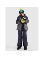 Chlapčenská lyžiarska bunda 5000 s membránou 4F 4FJRAW25TTJAM1064-22S