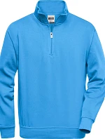 Daiber JN 831 Pracovná mikina s 1/4 zipsom 02.0831 aqua