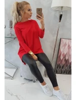 Mikina s potlačou kolesa červená