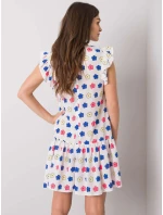 Šaty LK SK model 17614715 bílá a modrá - FPrice Šaty LK SK model 17614715 bílá a modrá - FPrice