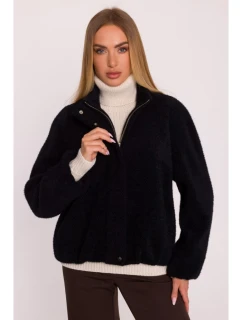 M885 Látkový kabát - čierny