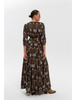 Monnari Šaty Dlhé vzorované šaty Multi Brown