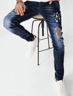 Pánske tmavomodré džínsové nohavice Dstreet UX4148