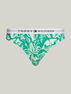 Dámske plavky UW0UW05366 0IE Green with Pattern - Tommy Hilfiger
