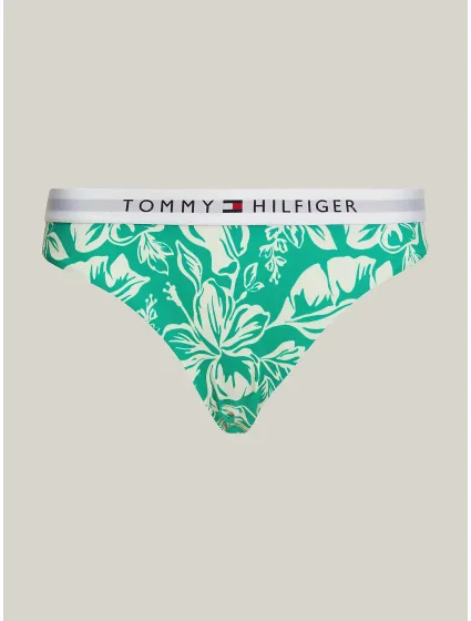 Dámske plavky UW0UW05366 0IE Green with Pattern - Tommy Hilfiger Dámske plavky UW0UW05366 0IE Green with Pattern - Tommy Hilfiger