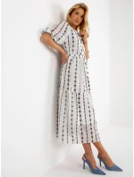 Dámske šaty LK SK 508963 1.38 Biela s čiernou - Lakerta