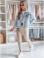 Dámské kalhoty s páskem tmavě béžové Dstreet model 21987137 - FashionStreet