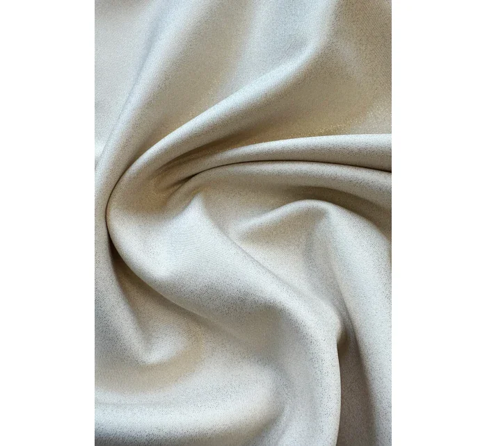 217-10 NEVA Trapézové šaty s rozšírenými rukávmi - béžové s trblietkami 217-10 NEVA Trapézové šaty s rozšírenými rukávmi - béžové s trblietkami