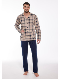 Cornette 114/67 pánske pyžamo s rozopínaním na zips 3XL-5XL