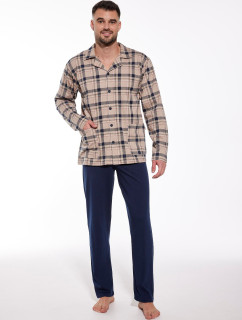 Cornette 114/67 pánske pyžamo s rozopínaním na zips 3XL-5XL