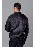 Černá pánská bunda typu "bomber" s podšívkou model 18344989 - J.STYLE Černá pánská bunda typu "bomber" s podšívkou model 18344989 - J.STYLE