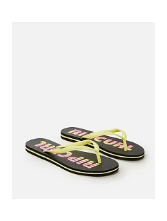 Žabky RIP CURL Wave Shapers Logo - čierne