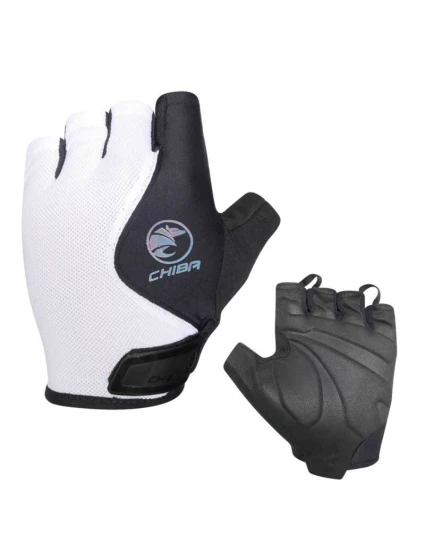 CHIBA rękawiczki LADY AIR PLUS czarno białe M