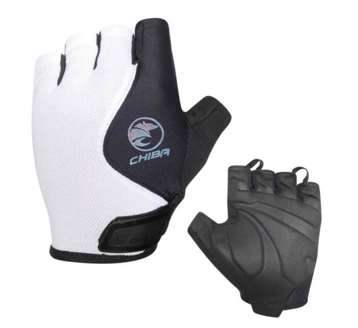 CHIBA rękawiczki LADY AIR PLUS czarno białe M