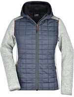 JN Dámská pletená hybridní bunda 02.0 light melange/anthracite melange model 22528895 - Daiber JN Dámská pletená hybridní bunda 02.0 light melange/anthracite melange model 22528895 - Daiber