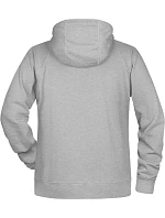 Daiber 8024 Pánská raglánová mikina s kapucí 02.8024 grey heather