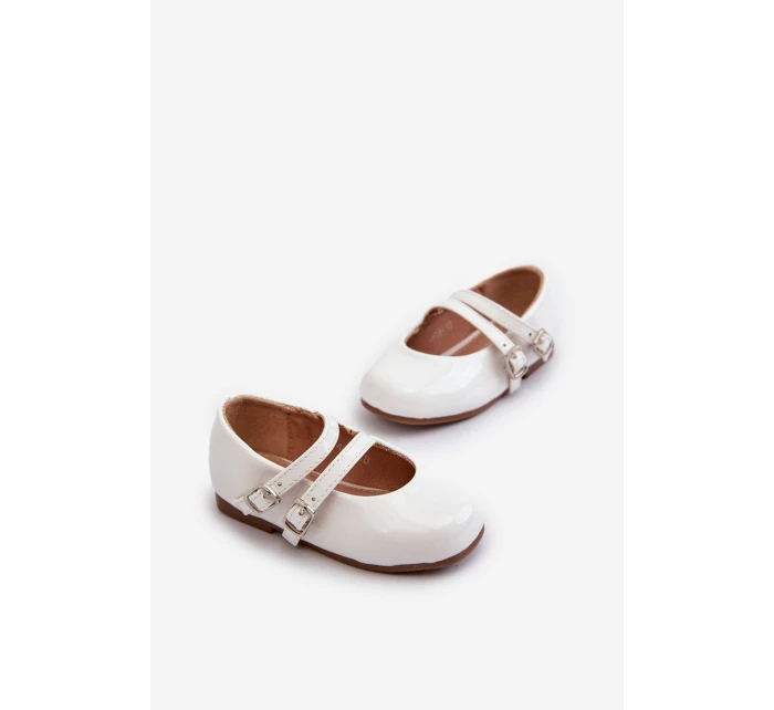 Dětské Baletky S Proužky Bílé model 21663281 - Boto Dětské Baletky S Proužky Bílé model 21663281 - Boto