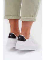 Dámské tenisky z eko kůže Big Star TT274928 HI-POLY SYSTEM Bílé Dámské tenisky z eko kůže Big Star TT274928 HI-POLY SYSTEM Bílé