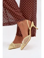 Sandále na podpätku model 224495 Vykročte štýlovo Sandále na podpätku model 224495 Vykročte štýlovo