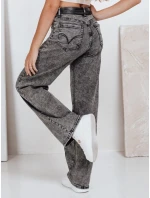 Dámske široké čierne džínsy Dstreet UY2747