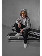 B&C Zip Hood /kids Dětská mikina s kapucí sport grey model 22445490