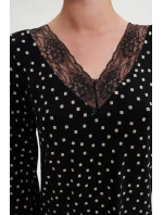 Noční košile s dlouhými rukávy model 18936304 - Vamp