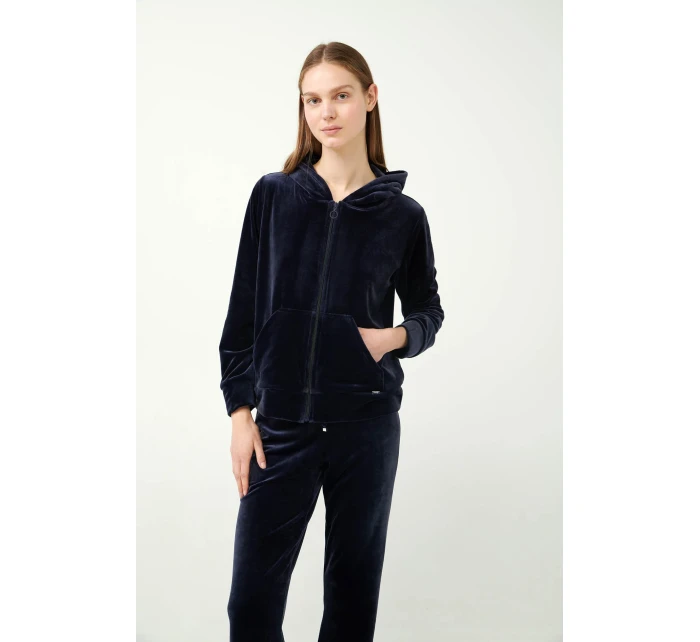 Vamp - Zamatová tepláková súprava s kapucňou 21162 - Vamp