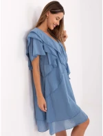 Sukienka MI SK model 21217585 ciemny niebieski - FPrice Sukienka MI SK model 21217585 ciemny niebieski - FPrice