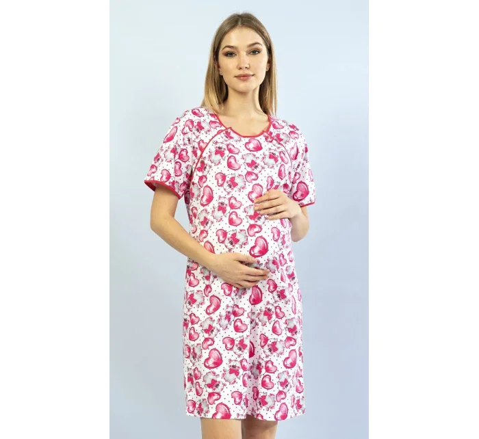 Dámská noční košile mateřská Méďa se srdcem