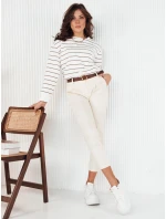 Dámske nohavice CHITRAS ecru chinos FashionStreet UY1884