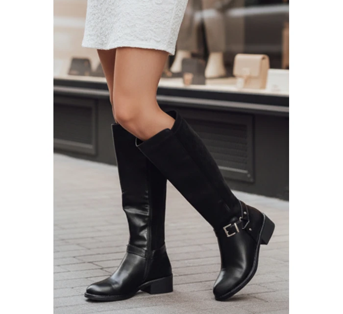 Dámské zateplené boty černé Dstreet model 21993828 - FashionStreet Dámské zateplené boty černé Dstreet model 21993828 - FashionStreet