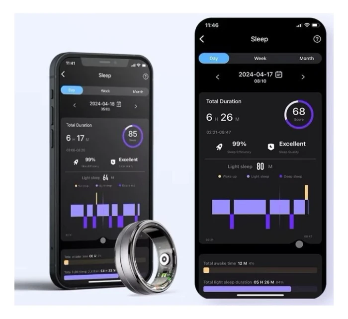 Inteligentný prsteň RUBICON R6 Gold/Silver SIZE-10(US) SMARUB325