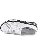 Dámské kožené boty na platformě bílé S.Barski model 22081741 - Hikvision Dámské kožené boty na platformě bílé S.Barski model 22081741 - Hikvision