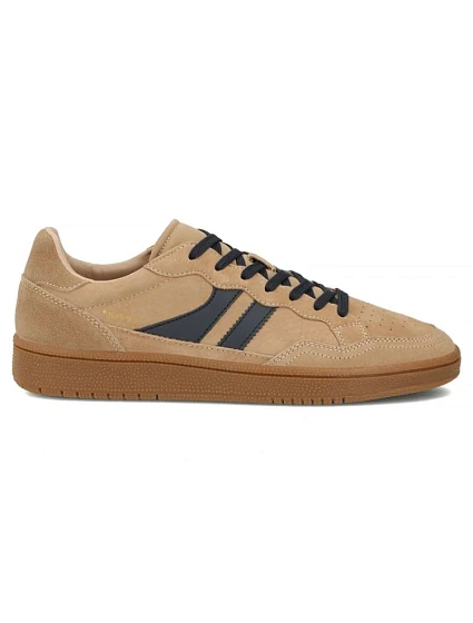 Skórzane męskie sneakersy beżowe model 22087097 - FILIPPO Skórzane męskie sneakersy beżowe model 22087097 - FILIPPO
