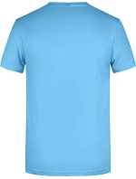 Daiber 8008 Pánske tričko z bio bavlny 02.8008 sky blue