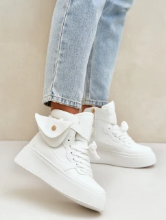 Vysoké tenisky s na platformě bílé model 21682836 - Boto