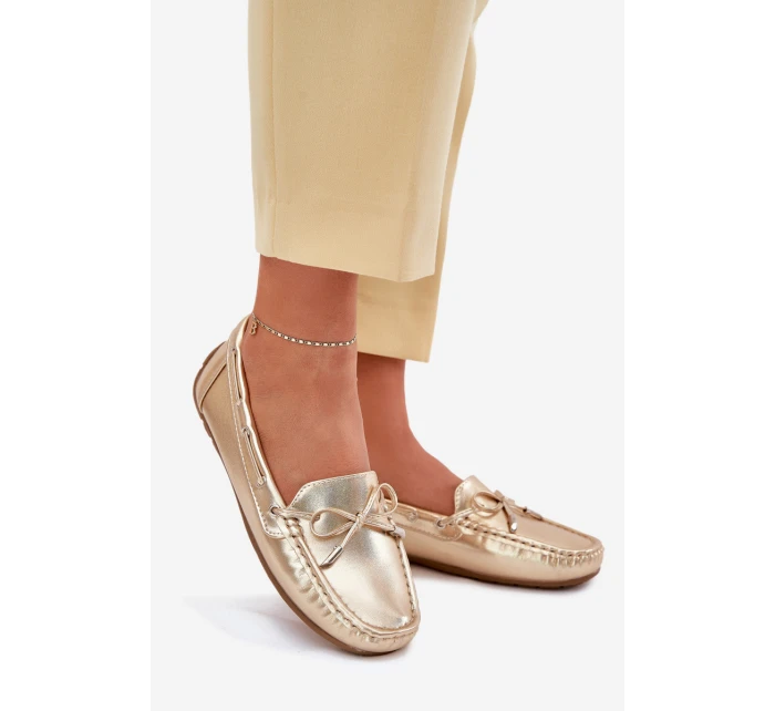 Dámské eko kůže mokasíny zlaté model 21701567 - Boto