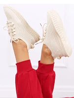 Dámska športová obuv SJ2152 svetlo béžová - Inello