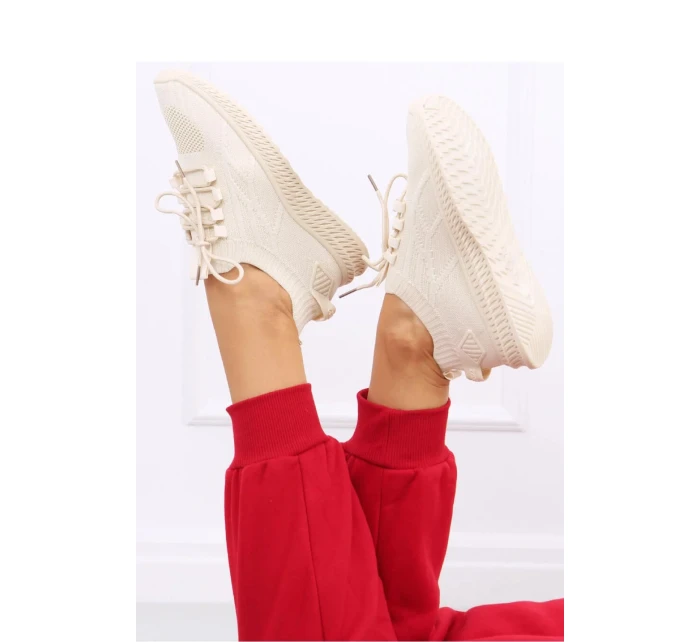 Dámska športová obuv SJ2152 svetlo béžová - Inello