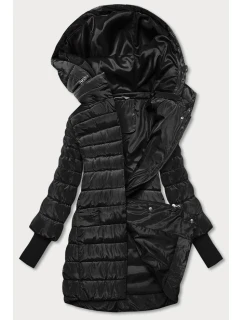 Černá dámská bunda s stahovacími lemy model 21402434 - MINORITY