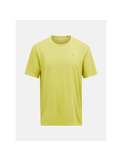 Pánske tričko PEAK PERFORMANCE M Wool-Blend Shortsleeve, žltá farba